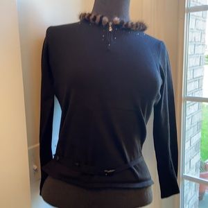 Bonnie & Bill Silk & Fur Sweater